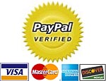 PayPal verified logo with credit cards thumbnails