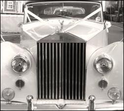 An old Rolls Royce from the front